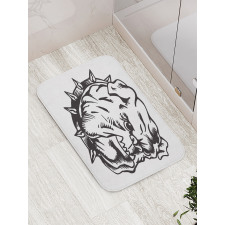 Monochrome Graphic Image Bath Mat