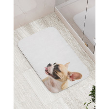 Side View French Doggie Bath Mat