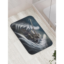 Angel Knight White Wing Bath Mat