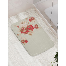 Rose Antique Flowers Bath Mat