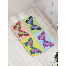 Pop Art Swallowtail Bath Mat