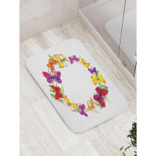 Butterfly with Herbs Bath Mat