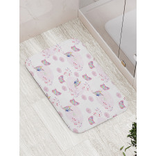 Romantic Spring Retro Bath Mat