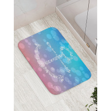 Abstract Blurry Landscape Bath Mat