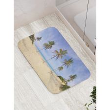 Cuban Beach Panorama Bath Mat