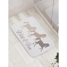 Wild and Free Animal Running Bath Mat