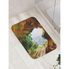 Bottom View of Cenote Heart Bath Mat