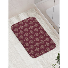 Damask Style Motifs Graphic Bath Mat