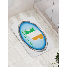 Modern Irish Layout Bath Mat