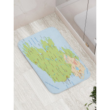 Irish Region European Bath Mat