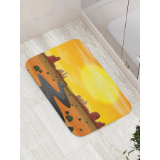 Wild West Scene Butta Bath Mat