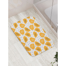 Papaya and Seeds Art Bath Mat