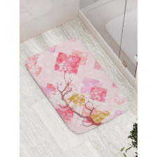 Minimalist Tree Braches Bath Mat