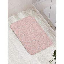 Luck Symbol Motifs Art Bath Mat