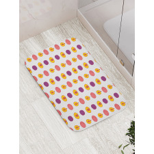 Tasty Food Choices Plum Peach Bath Mat