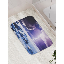 Mystic Dark Sky Scenery Bath Mat