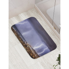 Dark Stormy Night Bath Mat