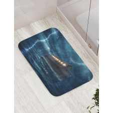 Old Wood Boat Dramatic Bath Mat