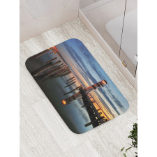 Lighthouse Calm Dusk Bath Mat