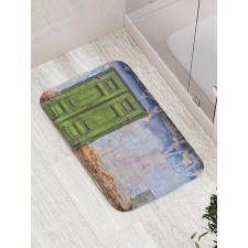 Colored House Old Door Bath Mat