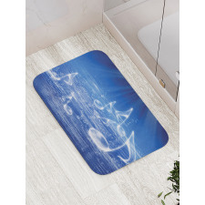 Music Nautical Melody Bath Mat