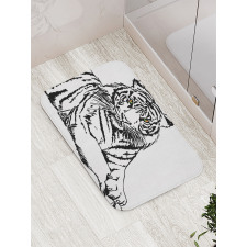 Sketch of Tiger African Bath Mat