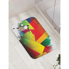 Basketball Modern Art Bath Mat