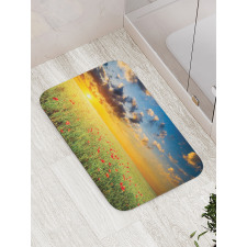 Sunset at Meadow Poppy Bath Mat