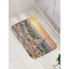 Tower Building at Sunset Bath Mat