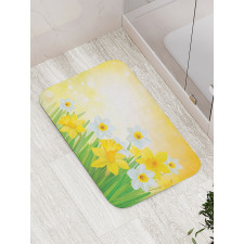 Flower Garden in Summer Bath Mat