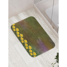 Bridal Spring Flowers Bath Mat