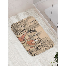 Jazz Singer Guitarist Bath Mat