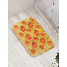 Grunge Rose Floral Art Bath Mat