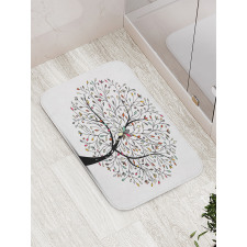 Colorful Leaves Surreal Tree Bath Mat