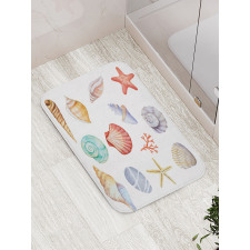 Seashells Exotic Animals Bath Mat