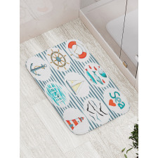 Marine Collage Bath Mat