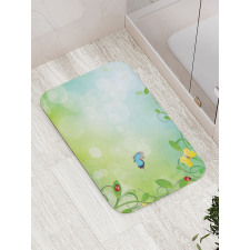 Spring Flowers Sunny Bath Mat