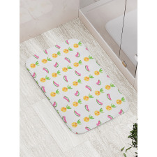 Pastel Watercolor Art Bath Mat