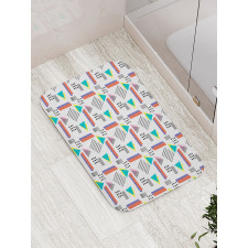 Old Retro Style Pattern Bath Mat