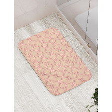 Soft Toned Victorian Lattice Bath Mat