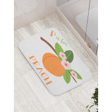 Learning P is for Peach Fruit Bath Mat