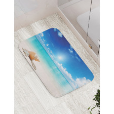 Seashells Tropical Beach Bath Mat