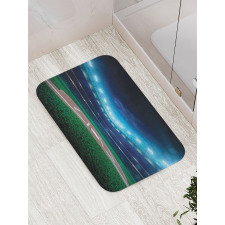 Baseball Stadium Night Bath Mat