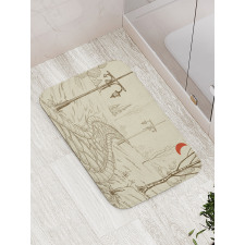 Sketchy Park Alley Bath Mat