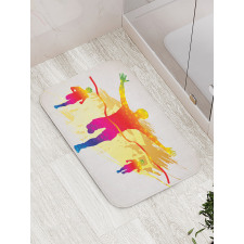 Silhouette Winner Man Bath Mat