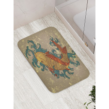 Koi Fish Art Bath Mat