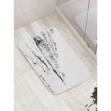 Pine Forest Countryside Bath Mat