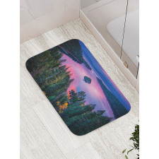 Forest and Lake View Bath Mat