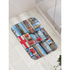 City Landmarks Floral Bath Mat