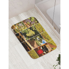 Vineyard Grapes Landscapes Bath Mat